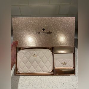 NWT Kate Spade Quilted Box Crossbody Set